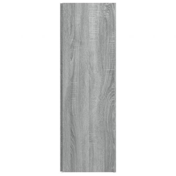 Eckregal Grau Sonoma 33x33x100 cm Holzwerkstoff