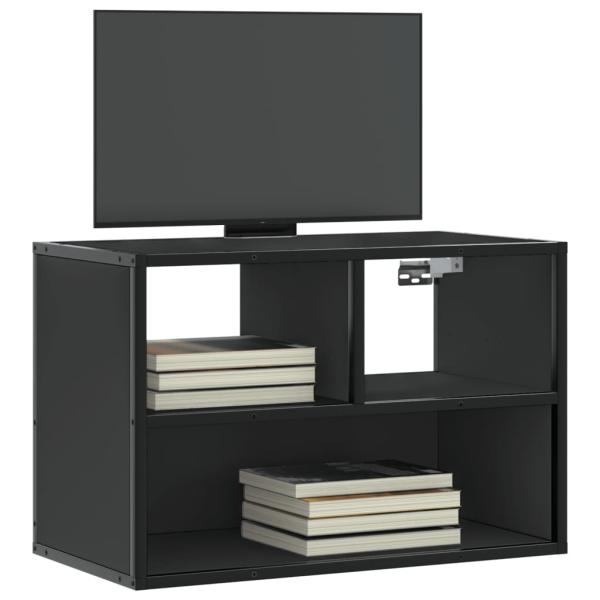 ARDEBO.de - TV-Schrank Schwarz 60x31x39,5 cm Holzwerkstoff und Metall