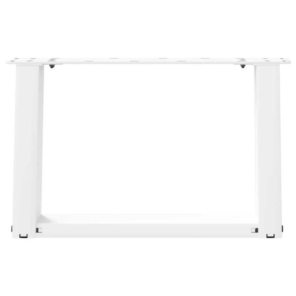 Couchtischbeine U-Form 2 Stk. Weiß 50x(30-31) cm Stahl