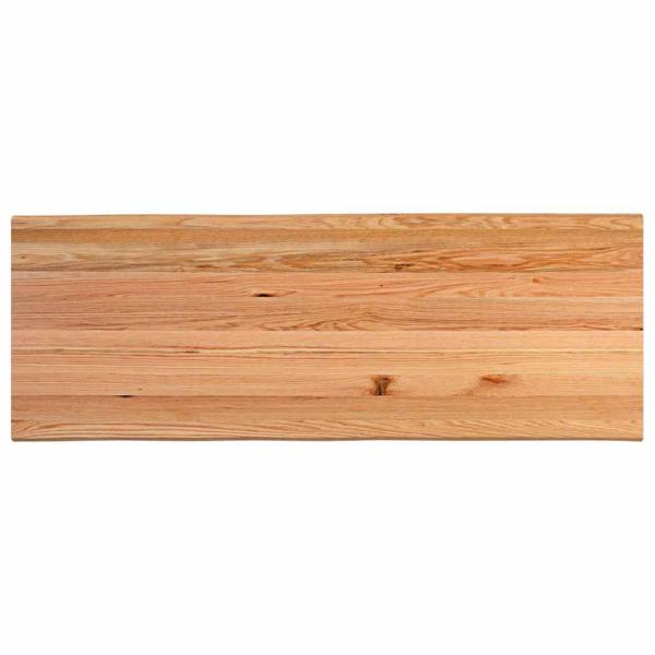 Esstisch Hellbraun 220x80x74 cm Massivholz Eiche Rechteckig