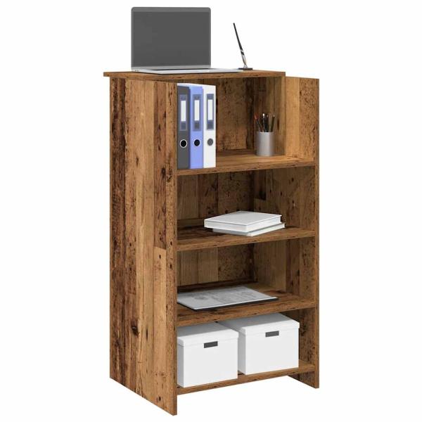 ARDEBO.de - Empfangstheke Altholz-Optik 55x50x103,5 cm Holzwerkstoff