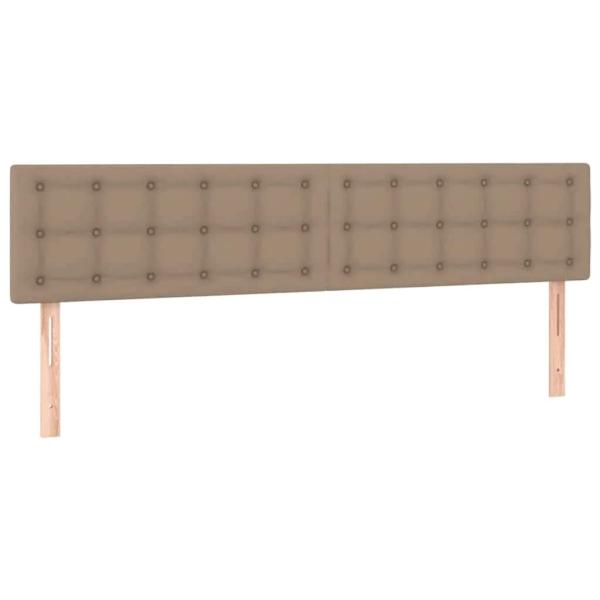 Ottoman-Bett mit Matratzen Cappuccino 180x200cm Kunstleder