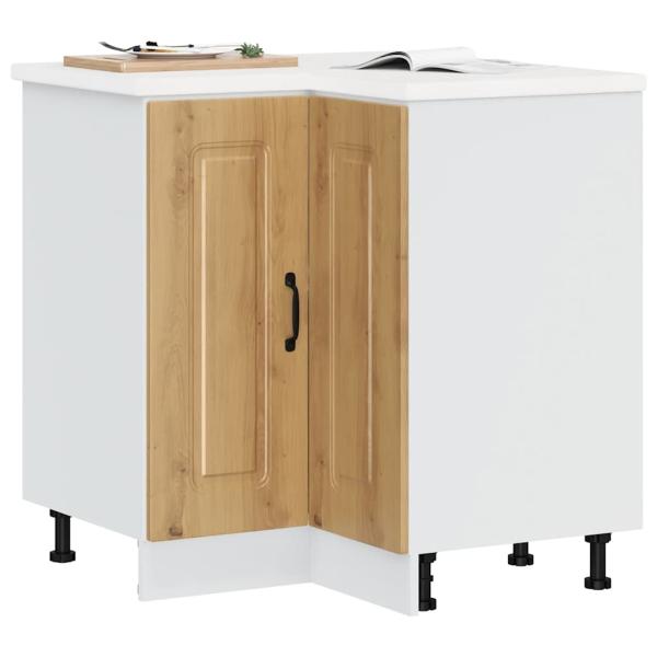 ARDEBO.de - Küchen-Eckunterschrank Kalmar Artisan-Eiche Holzwerkstoff