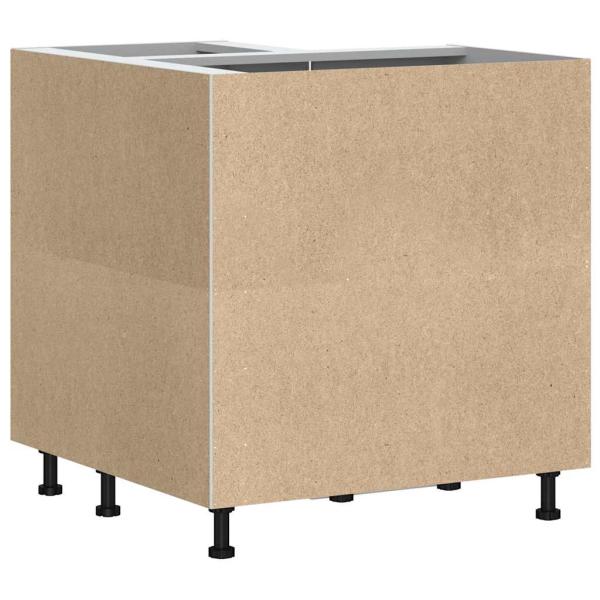 Küchen-Eckunterschrank Kalmar Hochglanz-Weiß Holzwerkstoff