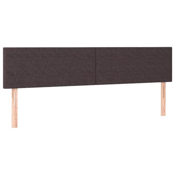 Ottoman-Bett mit Matratzen Dunkelbraun 180x200 cm Stoff