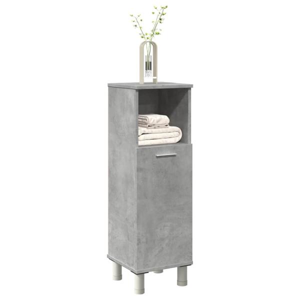 ARDEBO.de - Badezimmerschrank Betongrau 30x30x95 cm Holzwerkstoff