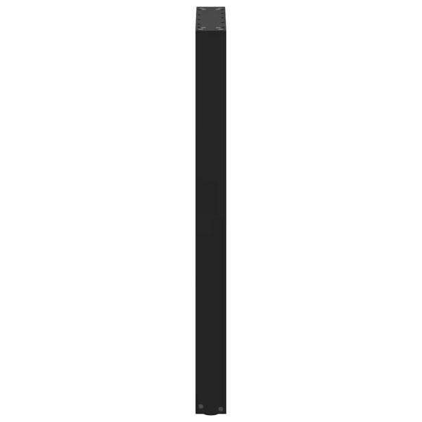 Couchtischbeine U-Form 2 Stk. Schwarz 40x(100-101) cm Stahl