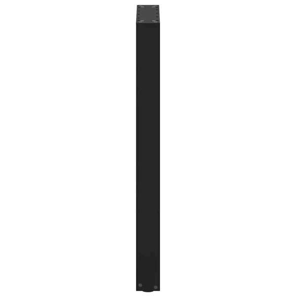 Bartischbeine U-Form 2 Stk. Schwarz 40x(90-91) cm Stahl