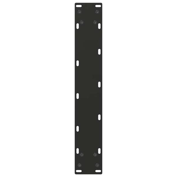 Bartischbeine U-Form 2 Stk. Schwarz 40x(110-111) cm Stahl
