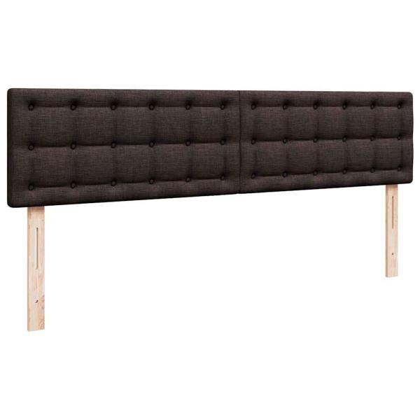 Ottoman-Bett mit Matratze Dunkelbraun 160x200 cm Stoff