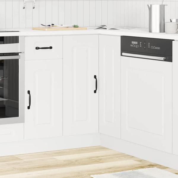 Küchen-Eckunterschrank Kalmar Weiß Holzwerkstoff