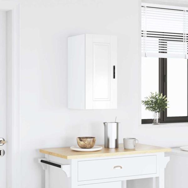 ARDEBO.de - Küchen-Hängeschrank Porto Hochglanz-Weiß Holzwerkstoff