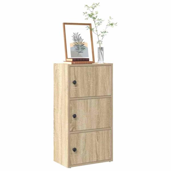 ARDEBO.de - Bücherregal Sonoma-Eiche 40x24x77 cm Holzwerkstoff