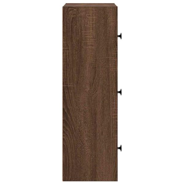 Bücherregal Braun Eichen-Optik 40x24x77 cm Holzwerkstoff
