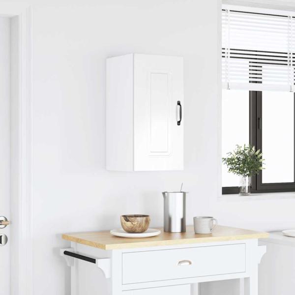 ARDEBO.de - Küchen-Hängeschrank Kalmar Hochglanz-Weiß Holzwerkstoff