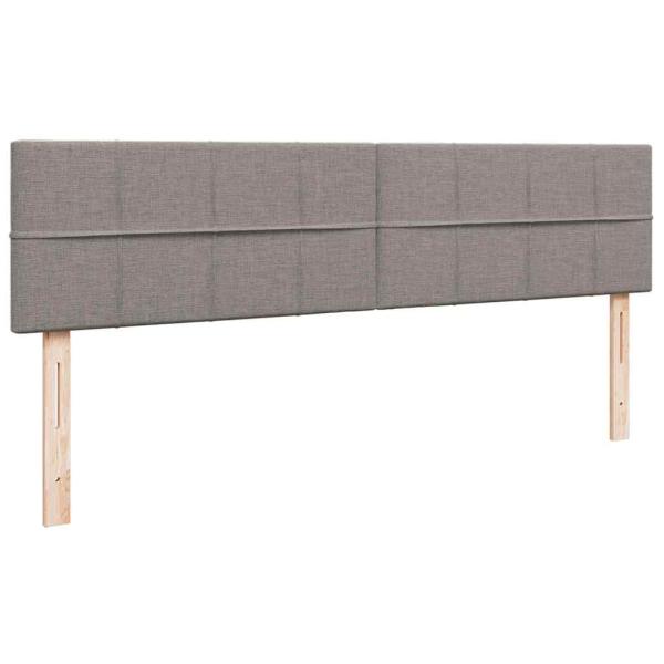 Ottoman-Bett mit Matratze Taupe 200x200 cm Stoff