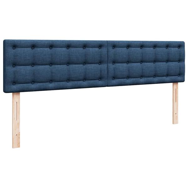 Ottoman-Bett mit Matratze Blau 160x200 cm Stoff