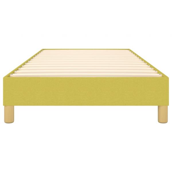 Bettgestell ohne Matratze Grün 100x200 cm Stoff