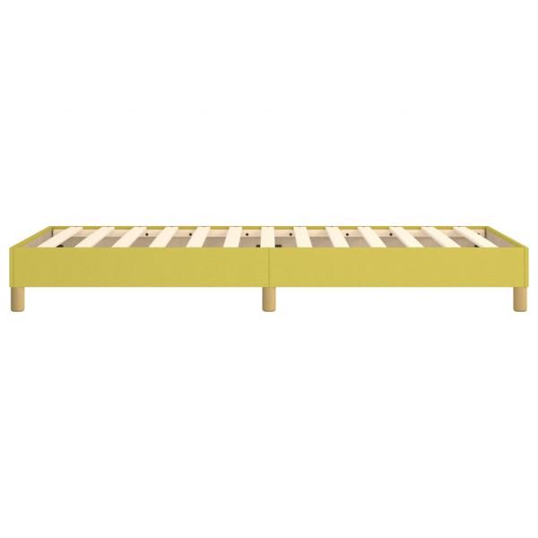 Bettgestell ohne Matratze Grün 100x200 cm Stoff