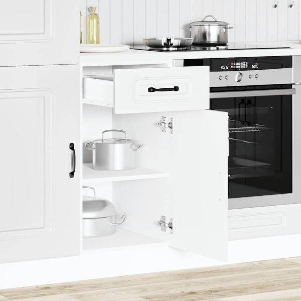 Küchenunterschrank Kalmar Weiß Holzwerkstoff