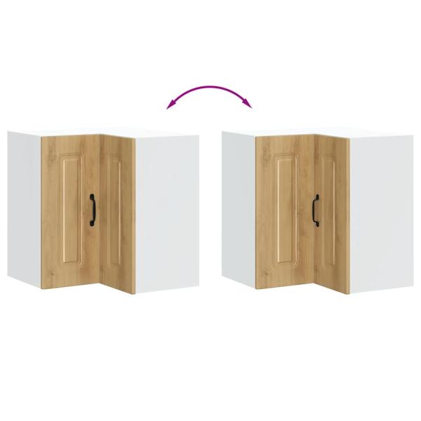 Küchen-Eckhängeschrank Kalmar Artisan-Eiche Holzwerkstoff