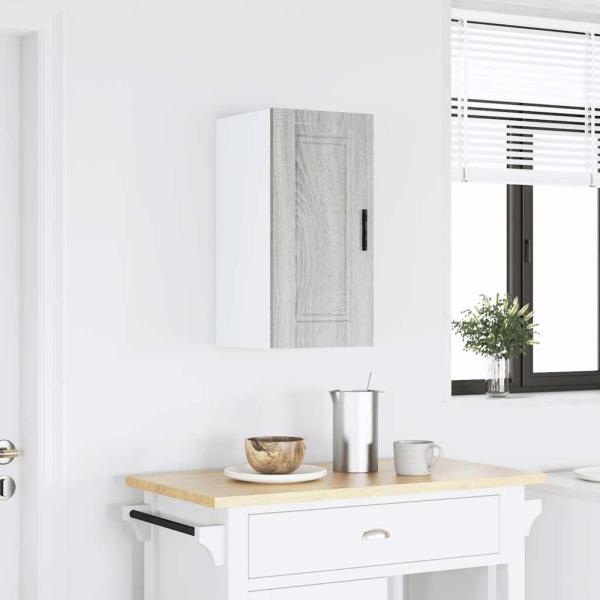 ARDEBO.de - Küchen-Hängeschrank Porto Grau Sonoma Holzwerkstoff