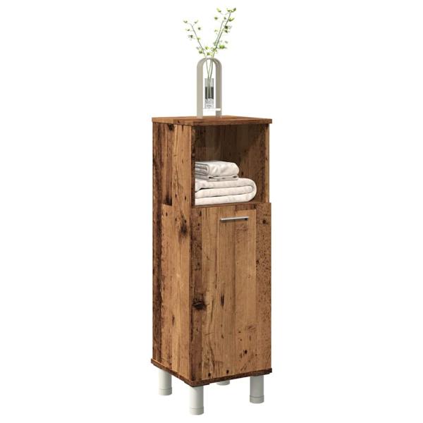 ARDEBO.de - Badschrank Altholz-Optik 30x30x95 cm Holzwerkstoff