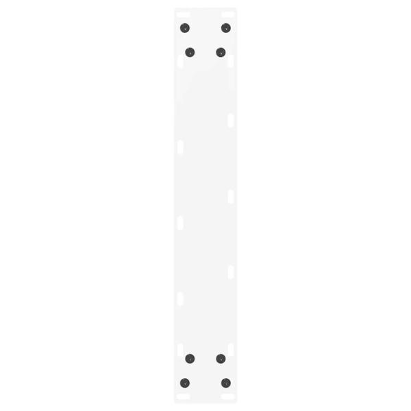 Bartischbeine U-Form 2 Stk. Weiß 40x(100-101) cm Stahl