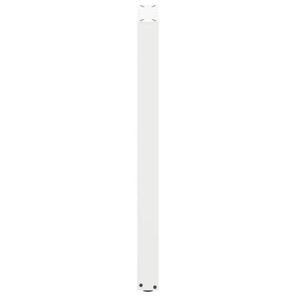 Bartischbeine U-Form 2 Stk. Weiß 40x(100-101) cm Stahl
