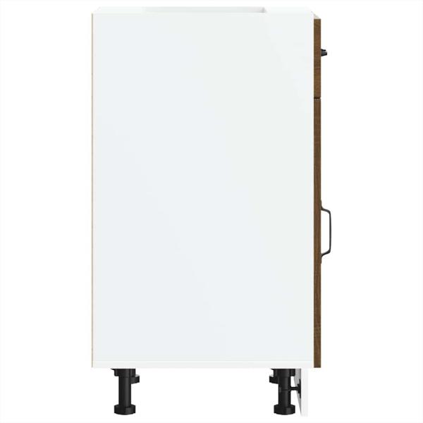 Küchenunterschrank Kalmar Braun Eichen-Optik Holzwerkstoff