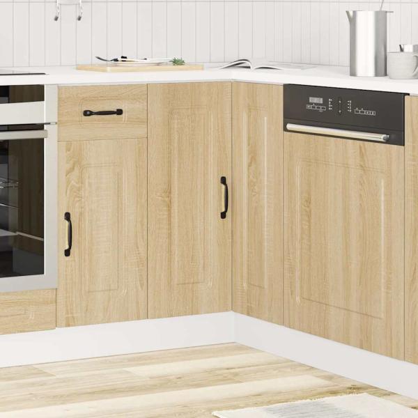 Küchen-Eckunterschrank Kalmar Sonoma-Eiche Holzwerkstoff