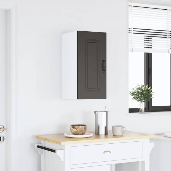 ARDEBO.de - Küchen-Hängeschrank Kalmar Schwarz Holzwerkstoff