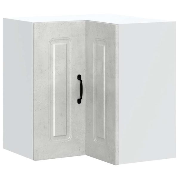 Küchen-Eckhängeschrank Kalmar Betongrau Holzwerkstoff