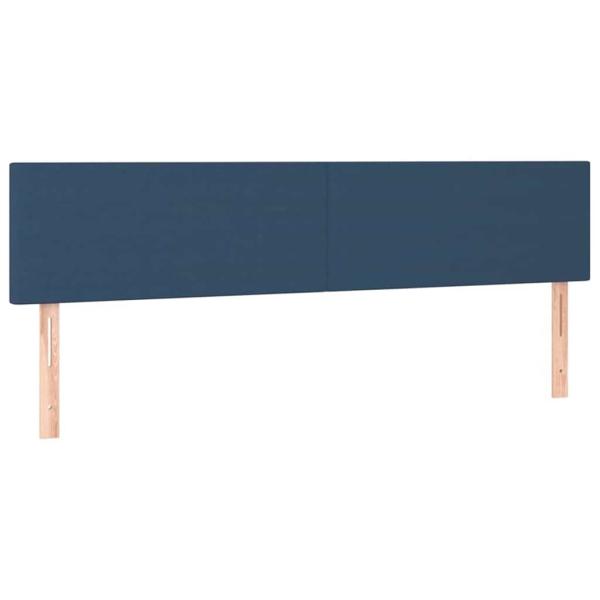 Ottoman-Bett mit Matratzen Blau 180x200 cm Stoff
