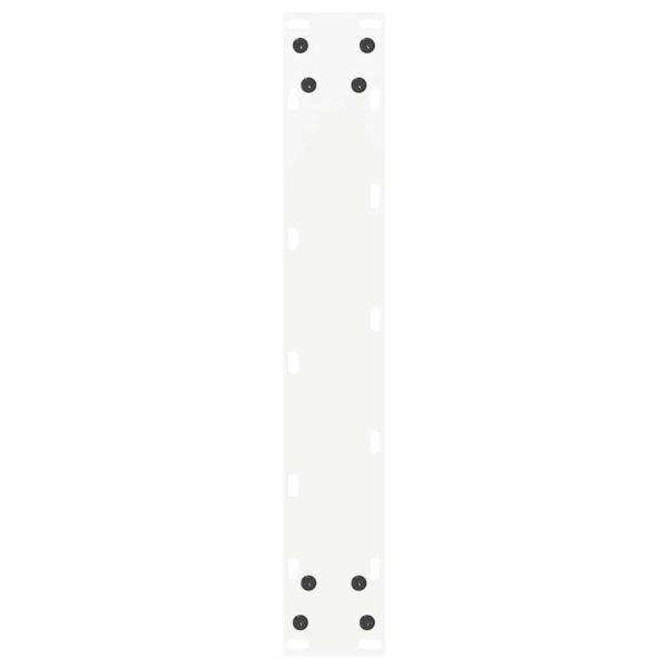 Couchtischbeine U-Form 2 Stk. Weiß 50x(100-101) cm Stahl