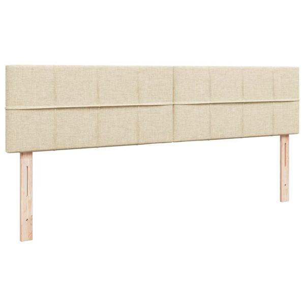 Ottoman-Bett mit Matratze Creme 200x200 cm Stoff