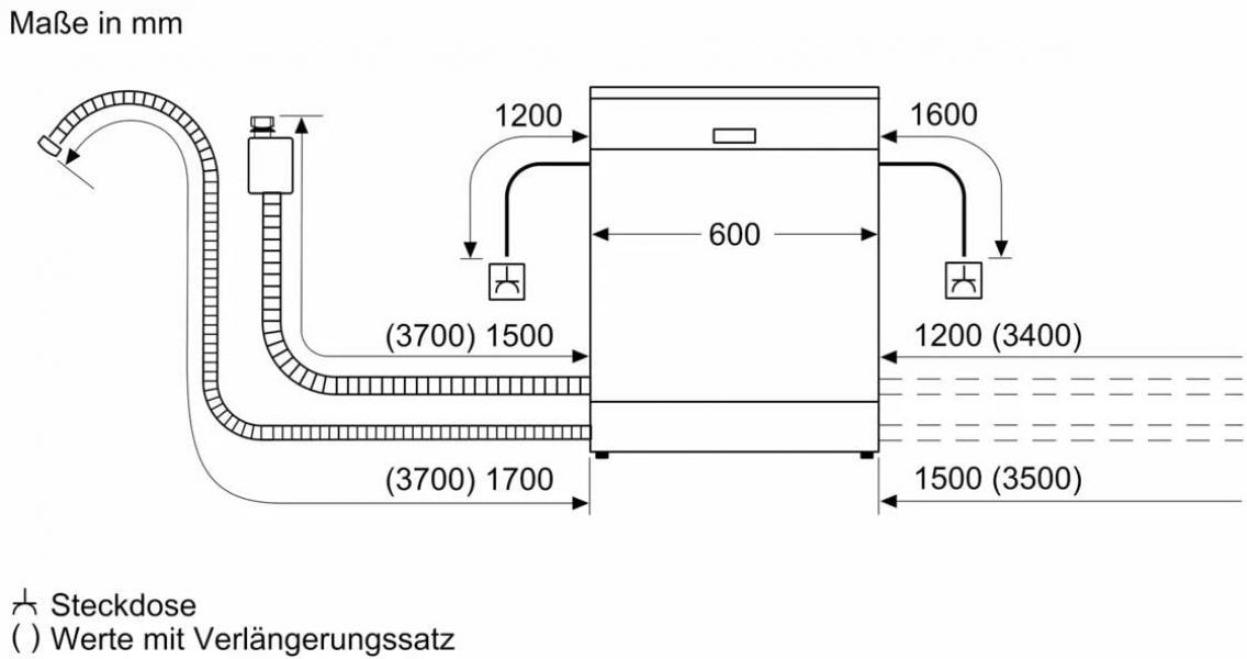Bosch SBV2ITX09E Serie 2 Vollintegrierter XXL Geschirrspüler, 60 cm breit, 13 Maßgedecke, AquaStop, Info Light, HomeConnect, AquaSensor