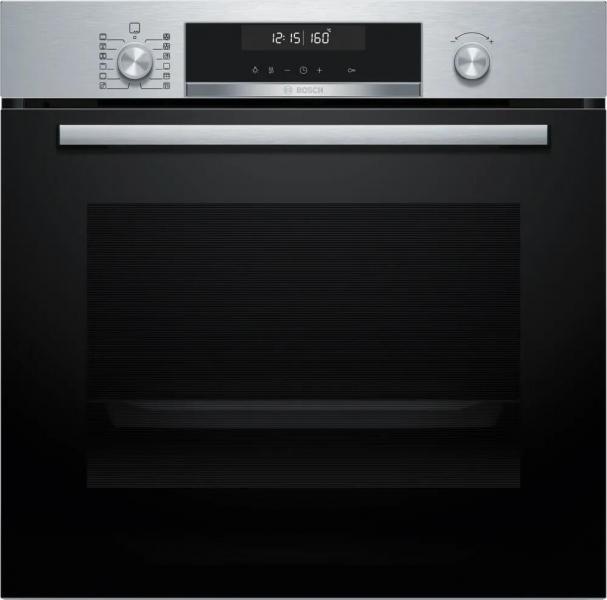 Bosch HBD671CS62 EEK: A+ Einbau-Backofen-Set mit Elektro-Kochfeld (HBG578BS3 + PKN645BA2E), 60 cm breit, 71 L, 3D-Heißluft, Air Fry, Pyrolytisch+Hydrolytisch, Kindersicherung, Kochfeld 60 cm breit, Rahmen aufliegend, schwarz