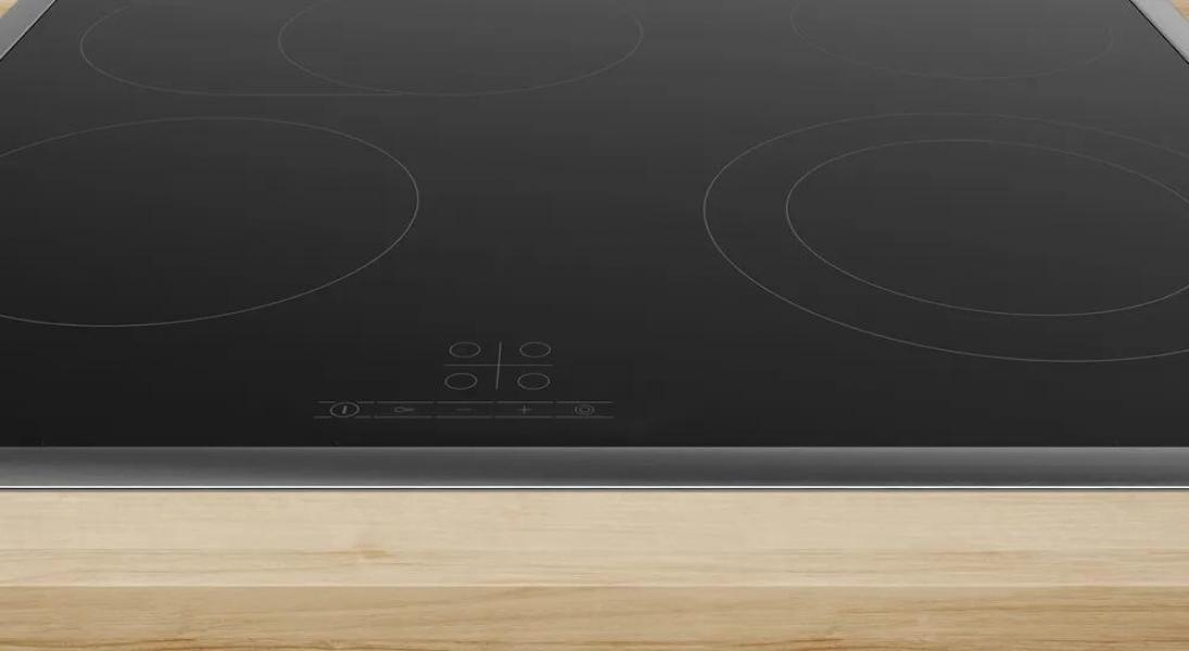 Bosch HBD631CS62 EEK: A+ Einbau-Backofen-Set mit Elektro-Kochfeld (HBG537BB3 + PKN645BA2E), 60 cm breit, 71 L, 3D-Heißluft, Eco Clean Direc, Kindersicherung, Rahmen aufliegend, schwarz