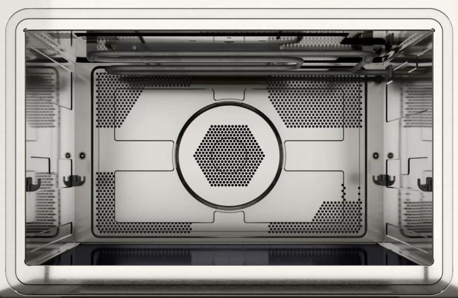 Bosch CMA585GB1 Einbau Mikrowelle, 900W, Nischenhöhe 458 mm, 44 L, AutoPilot 15, Reinigungsoption, LCD-Display, Versenkknebel, Heißluft, Kindersicherung, schwarz