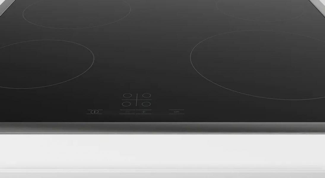 Bosch HBD230CR63 EEK: A Einbau-Backofen-Set mit Elektro-Kochfeld (HBA510BA3 + PKE645BA2E), 60 cm breit, 71 L, 3D-Heißluft, Drehknebel, Kindersicherung, Rahmen aufliegend, schwarz