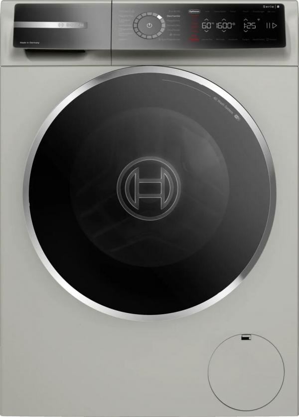 ARDEBO.de Bosch WGB2560X1 Serie 8 10kg Frontlader Waschmaschine, 60 cm breit, 1600 U/Moin, AquaStop, Fleckenautomatik, 4D Wash System, Nachlegefunktion, Silber-inox