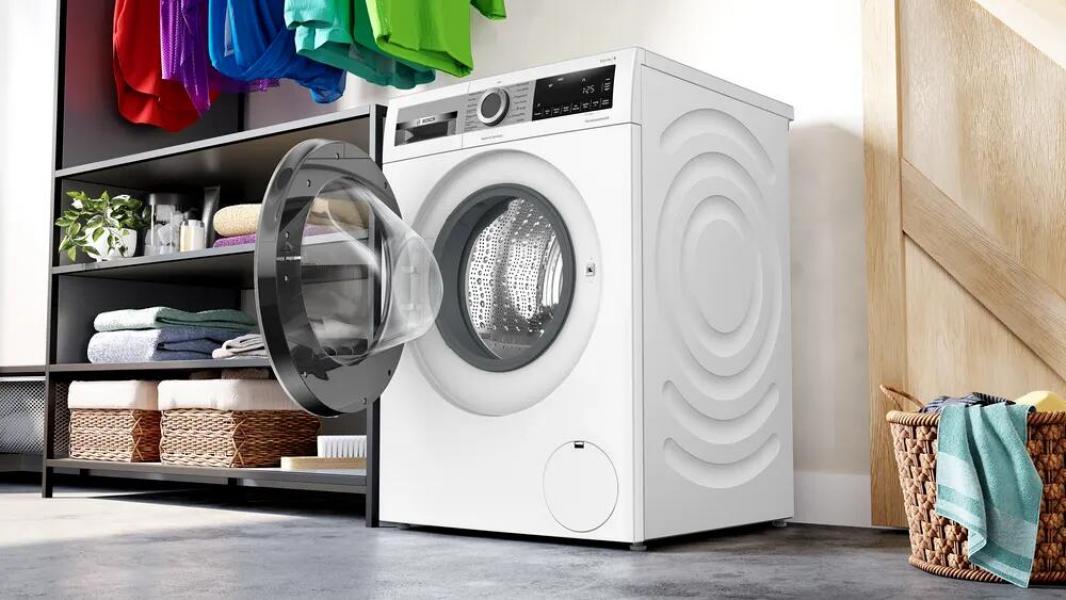 Bosch WGG244120 Serie 6 9kg Frontlader Waschmaschine, 60 cm breit, 1400 U/Min, AquaStop, Fleckenautomatik, Sportswear-Programm, Nachlegefunktion, weiß