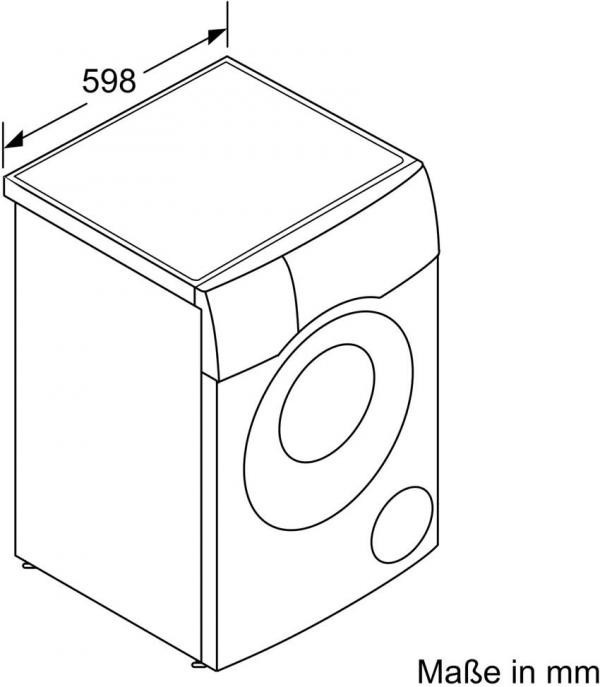 Bosch WNC254A40 Serie 8 10,5/6 kg, Waschtrockner, 1400 U/Min, Fleckenautomatik, EcoSilence Drive, AquaStop, Auto Dry, Home Connect, weiß