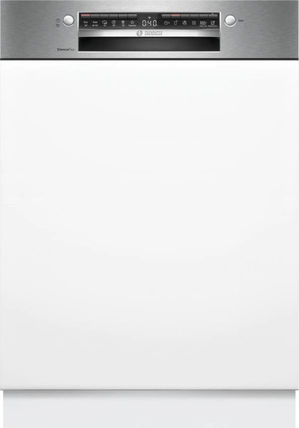 ARDEBO.de Bosch SMI4ETS08E Serie 4 Teilintegrierter Geschirrspüler, 60 cm breit, 13 Maßgedecke, AquaStop, Kindersicherung, HomeConnect, Gebürsteter Stahl