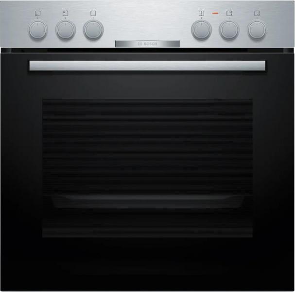 Bosch HND210CS63 EEK: A Einbau-Herd-Set mit Elektro-Kochfeld (HEA510BS3 + NKE611GA2E), 60 breite, 71 L, 3D-Heißluft, Versenkknebel, Kindersicherung, Rahmenlos aufliegend, schwarz