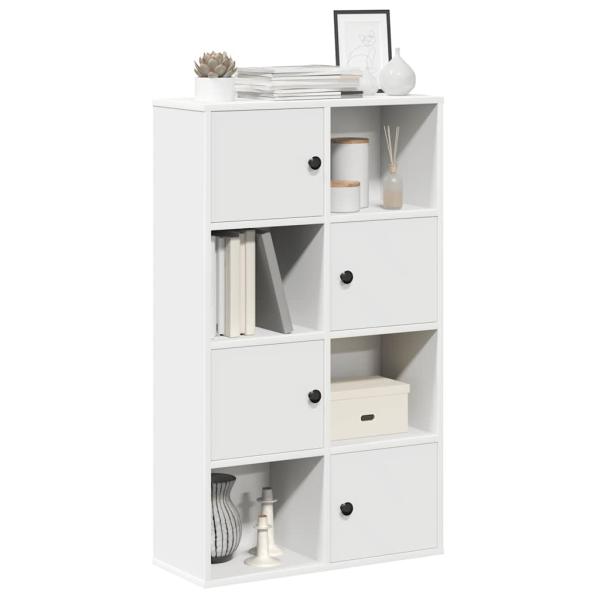 ARDEBO.de - Bücherregal Weiß 60x24x101,5 cm Holzwerkstoff