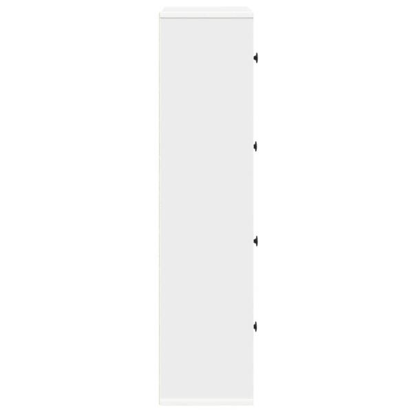 Bücherregal Weiß 60x24x101,5 cm Holzwerkstoff