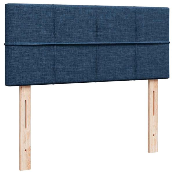 Ottoman-Bett mit Matratze Blau 120x190 cm Stoff
