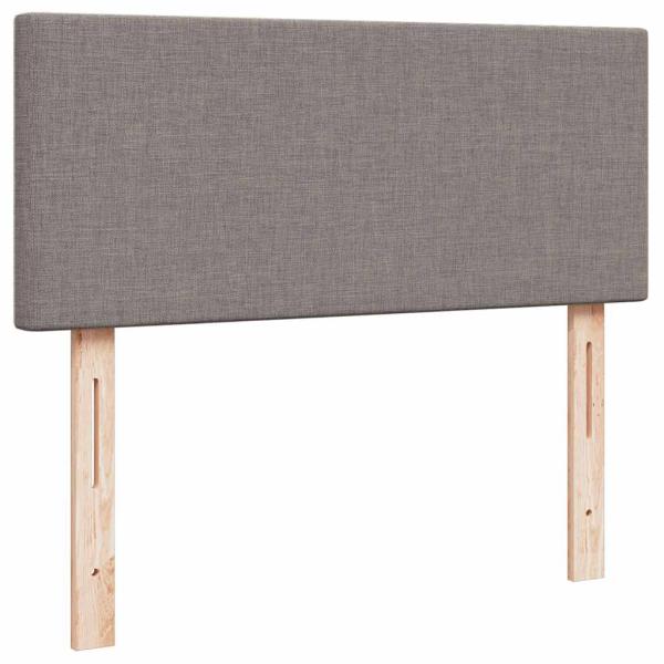 Ottoman-Bett mit Matratze Taupe 120x200 cm Stoff